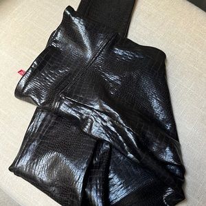 Snake print spanx in chocolate brown